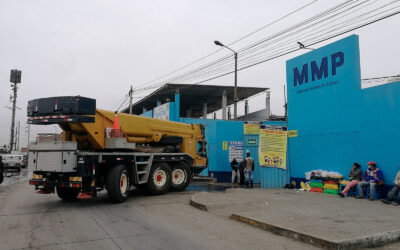 IZAJE DE MODULOS DE BALANZA EN TERMINAL PESQUERO